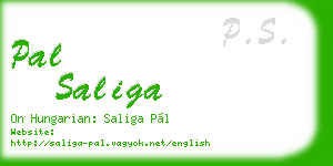pal saliga business card