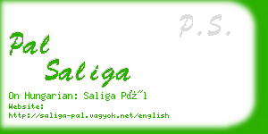 pal saliga business card